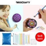 MISSCRAFTY®️ Conjunto de pintura de Mandala 1+1 GRÁTIS