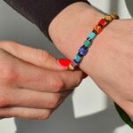 Bracelete de Chacra de Pedra Natural