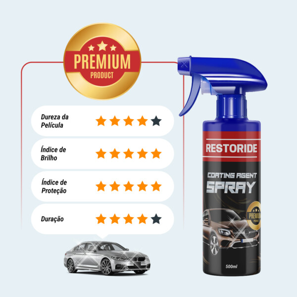 RESTORIDE - Spray para proteção de peças metálicas e de vidro do automóvel - Image 4