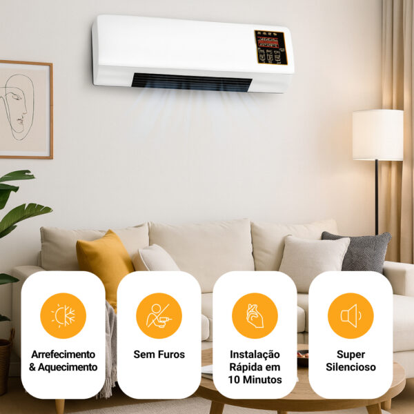 Enchantia – ventilador de resfriamento e aquecimento instalável sem perfuração - Image 5