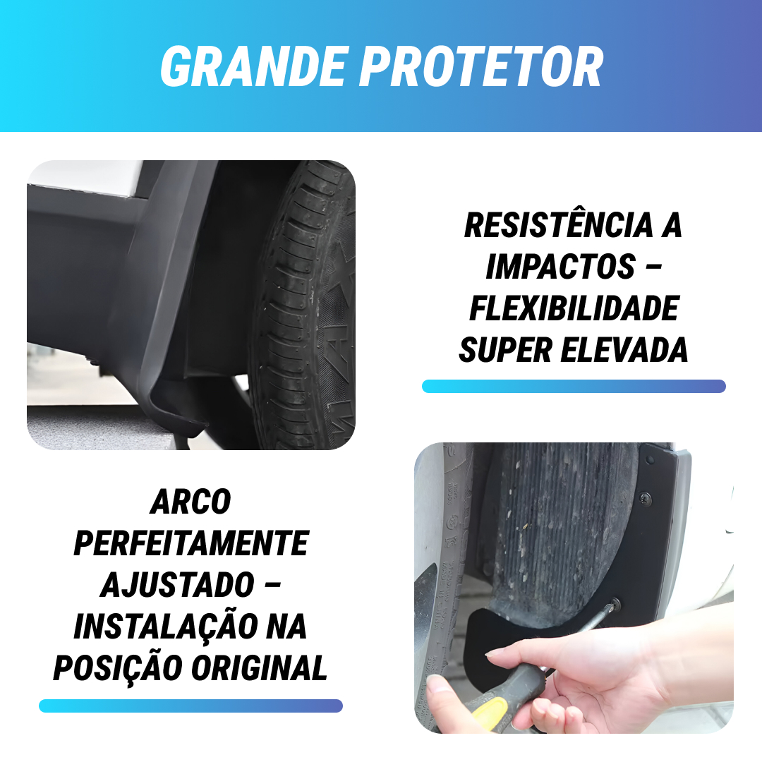 RuggedGuard™ - Paralama em borracha macia para veículos - Kit universal 4 peças para carros e SUVs - Image 2