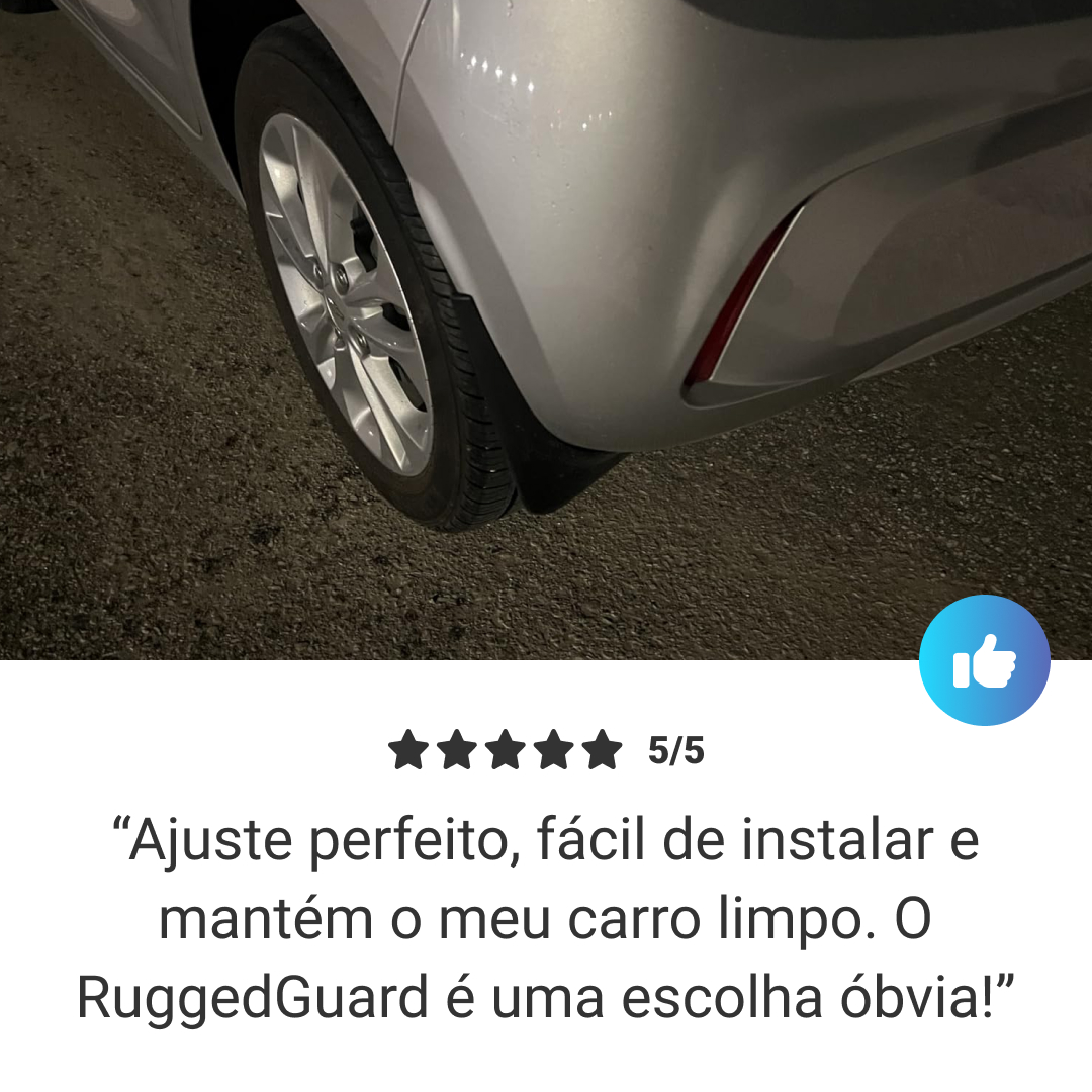 RuggedGuard™ - Paralama em borracha macia para veículos - Kit universal 4 peças para carros e SUVs - Image 7